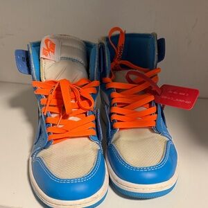 Nike Kids Vibrant Blue and Orange Sneakers
